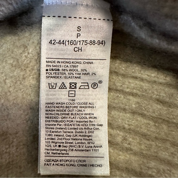 BANANA REPUBLIC CROPPED HOODIE PULLOVER BEIGE SWEATER. SIZE (S) - Picture 13 of 14